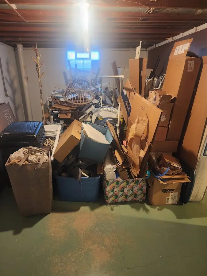 Roll-off dumpster container at job site for Yard Waste Dumpster Rental in Punta Gorda